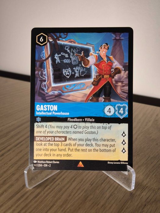 Karta Lorcana TCG: Gaston - Intellectual Powerhouse