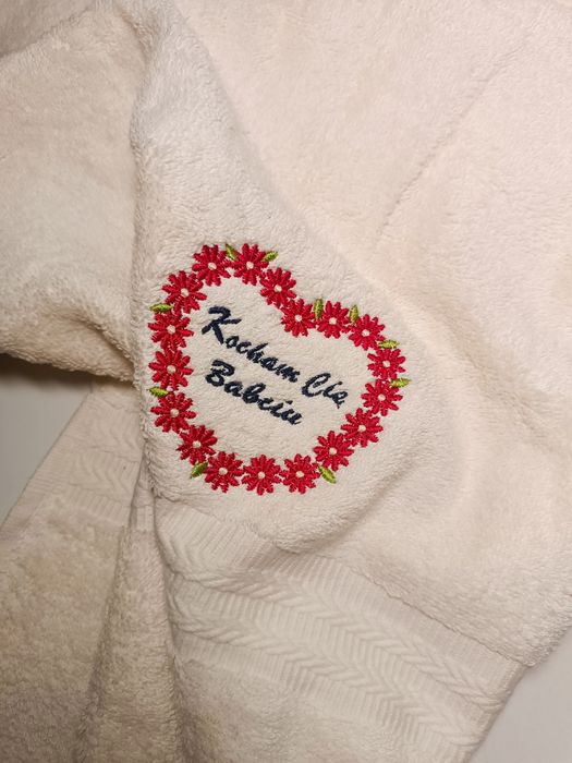 Ręcznik z haftem prezent dzień babci dziadka SZYBKA WYSYŁKA