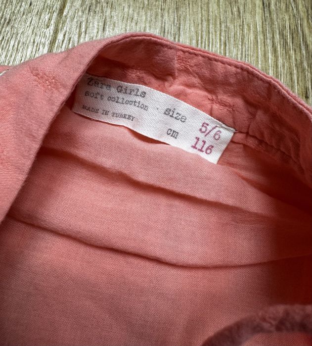 Sukienka Zara 116 na ramiączkach koralowa