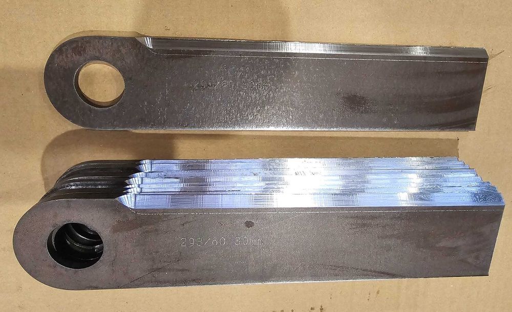 Nóż podcinacza przystawki do kukurydzy 220x60x6  Hardox OROS CLAAS