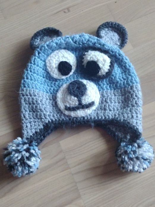 Czapka miś handmade