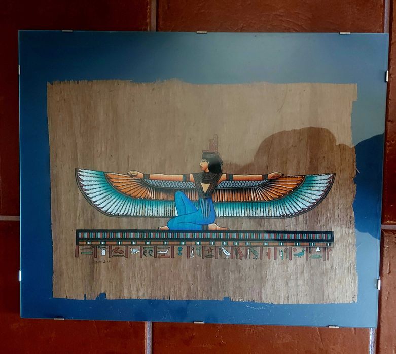 Quadros de papiro emoldurados