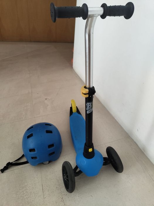 Trotinete BTWIN  B100 3 rodas + capacete MF500