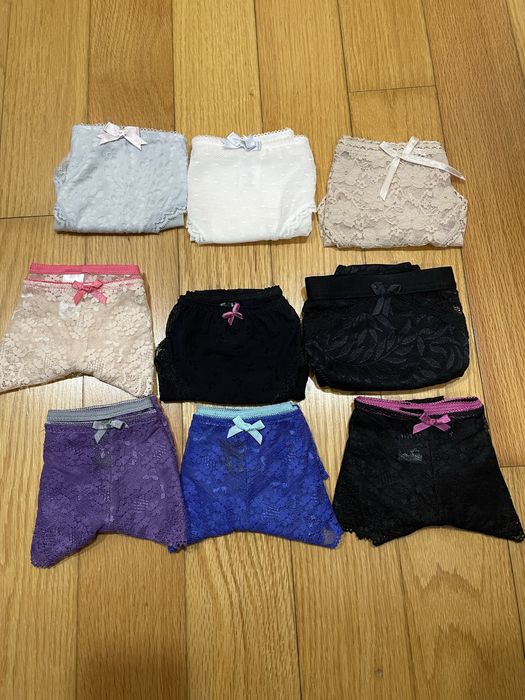 9 pares cuecas renda