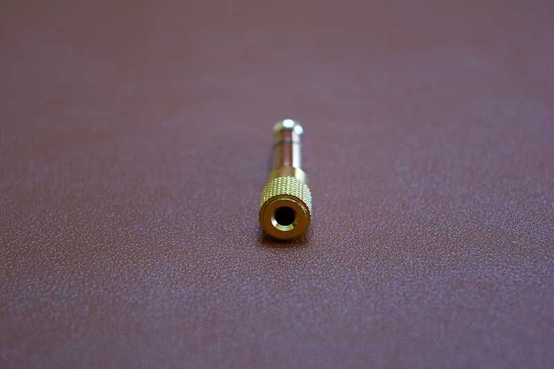 Adaptador Jack RCA 6.5 Macho para 3.5 Fêmea Estéreo, Novo