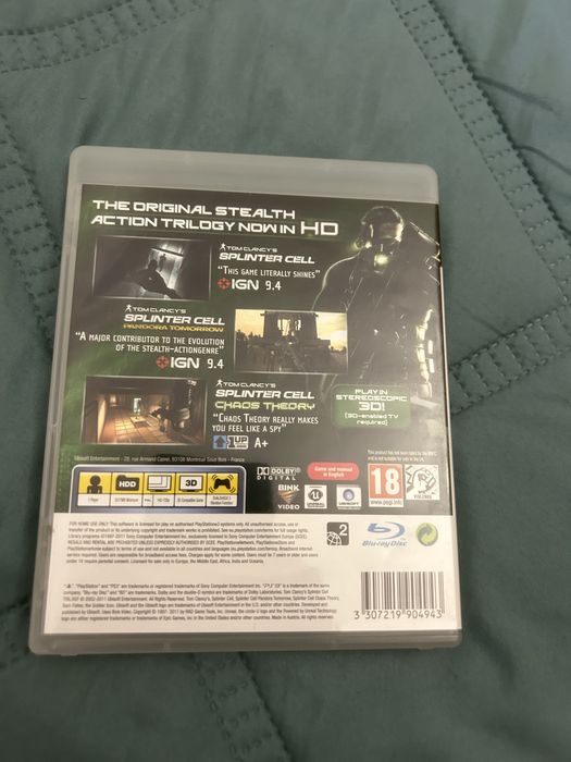 Pack 3 Jogos Raros PS3 - Katamari, Splinter Cell HD e Alpha Protocol
