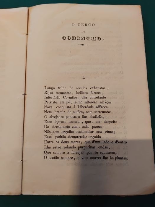 O Cerco de Corintho - Poemas