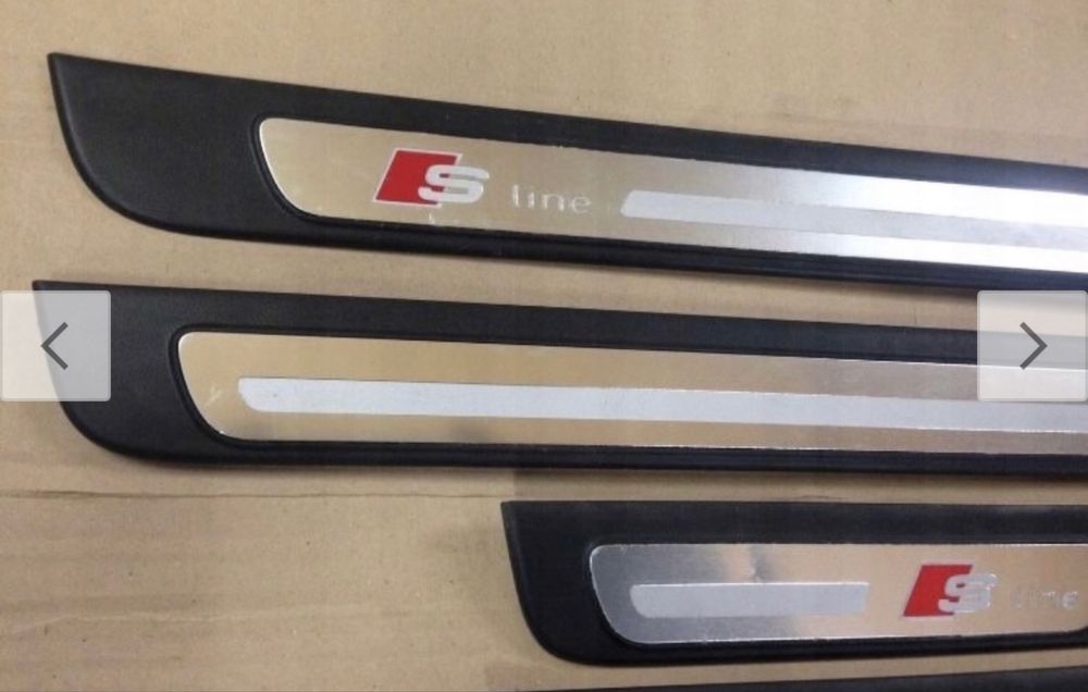 Listwy Nakladki Progowe S-LINE AUDI A4 B8 KOMPLET