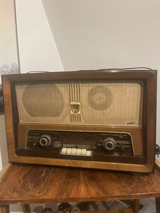 Stare radio lampowe philips sprawne 50lata vintage retro zabytek