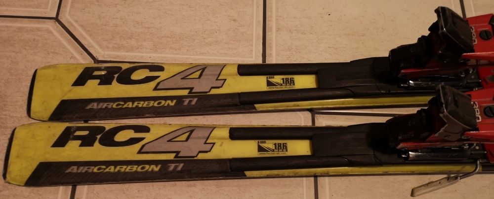 Narty Fisher RC4 Race AirCarbon TI 186 cm z wiązaniami