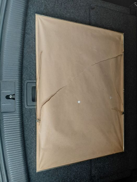 Quadro antigo para restauro no estado real que se encontra nas fotos 8