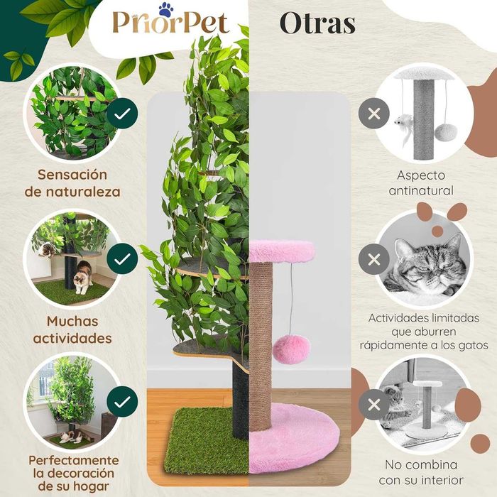 Poste arranhador para gato - árvore arranhador para gato - 60 x 160 cm