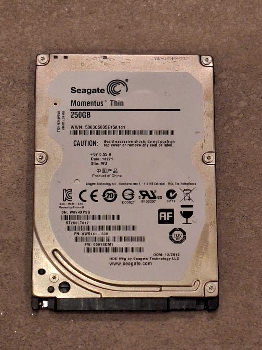 Dysk HDD 2,5 cala Seagate 250 GB