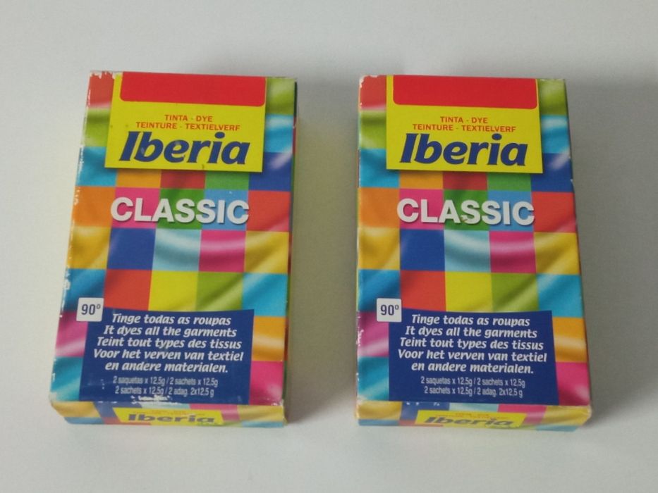 Tinta e fixador para tingimento de roupa - Marca Ideal/Ibéria