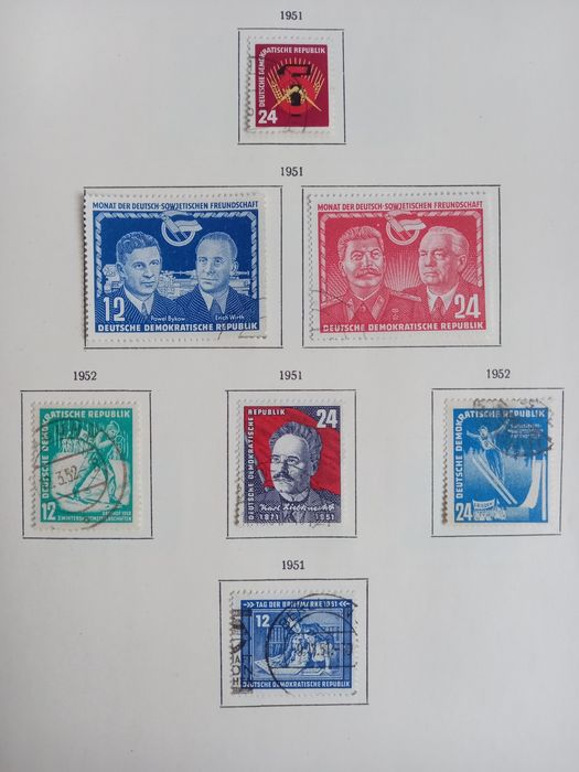 Znaczki rocznik 1951 r DDR
