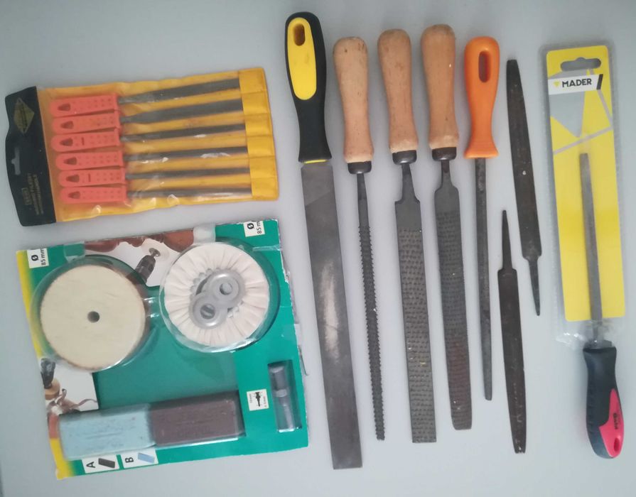 Limas, grosas e polimento