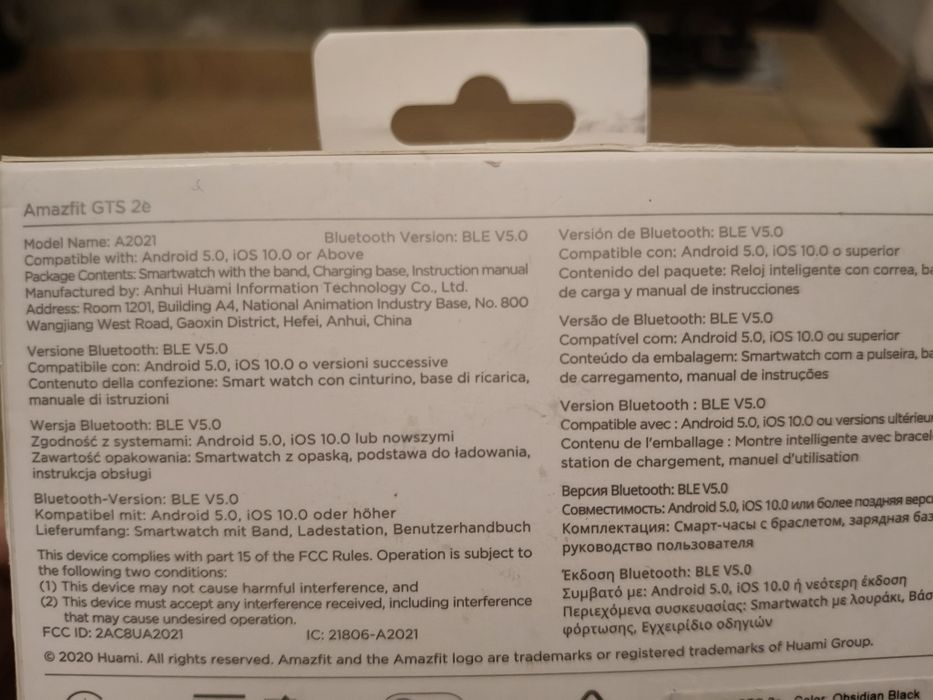 Amazfit GTS 2e- w bardzo dobrym stanie