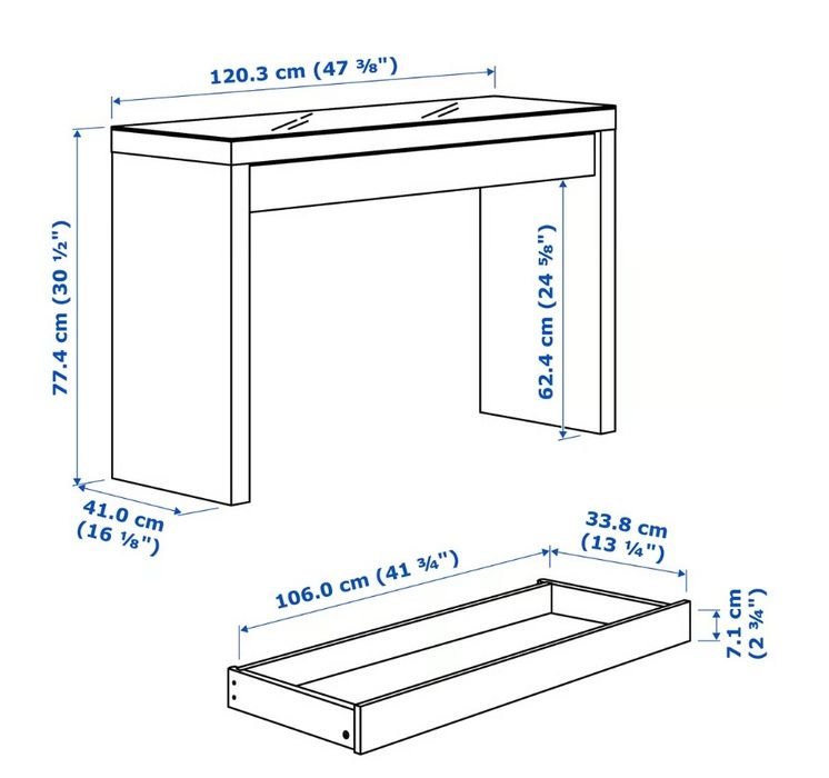 Toaletka MALM IKEA