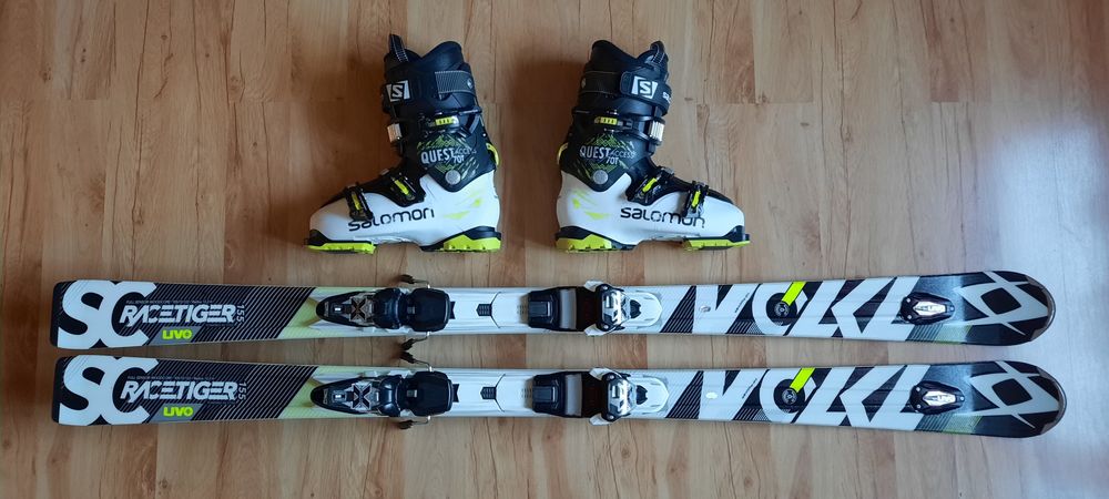 Narty Volkl Racetiger SC dł.153cm - 155cm + Marker Motion X jak NOWE