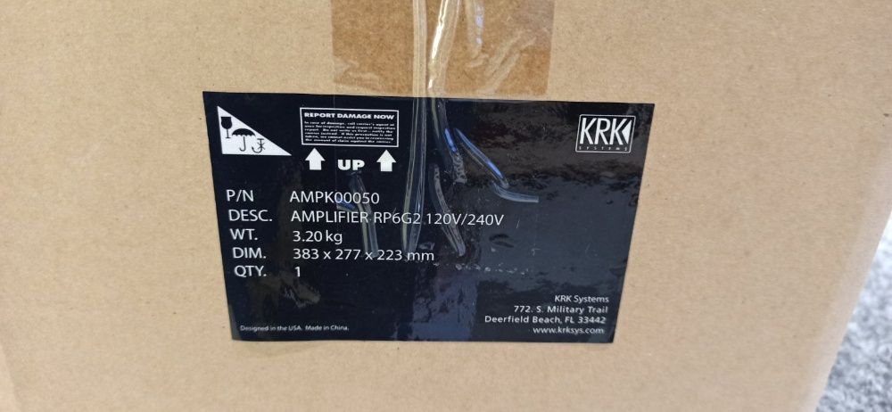 Активные студийные мониторы KRK RP6G2 усилитель