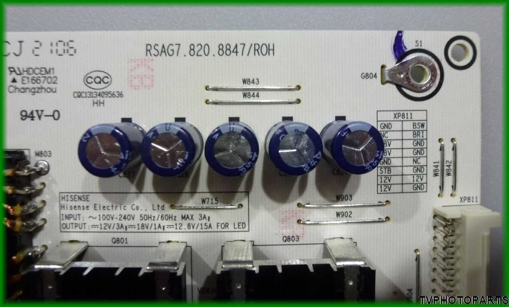 плата блок живлення RSAG7.820.8847/ROH для Hisense 55U8
