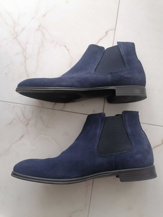 Sztyblety rozm 42 granatowy nabuk unisex