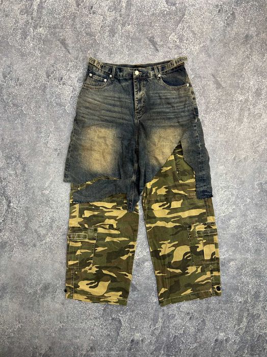 Project GRAILZ G/R gr джинсы шорты камо camo faded baggy джинси штаны.