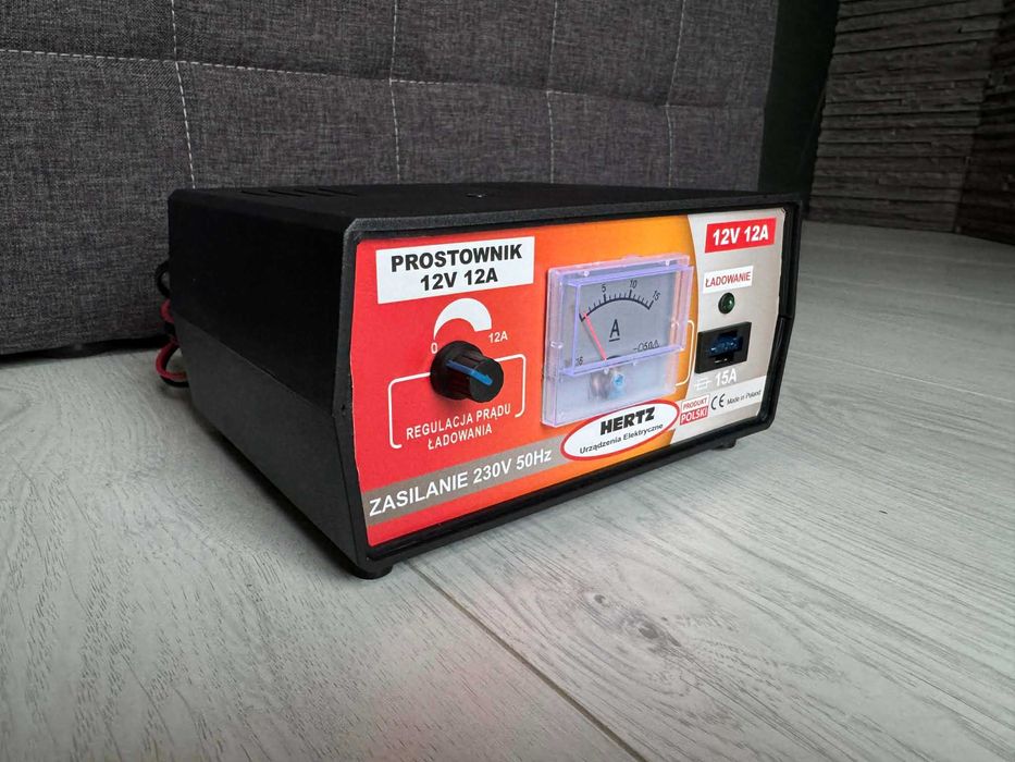 Prostownik Samochodowy HERTZ 12V 12A PRODUKT POLSKI Wysoka Jakość !!!