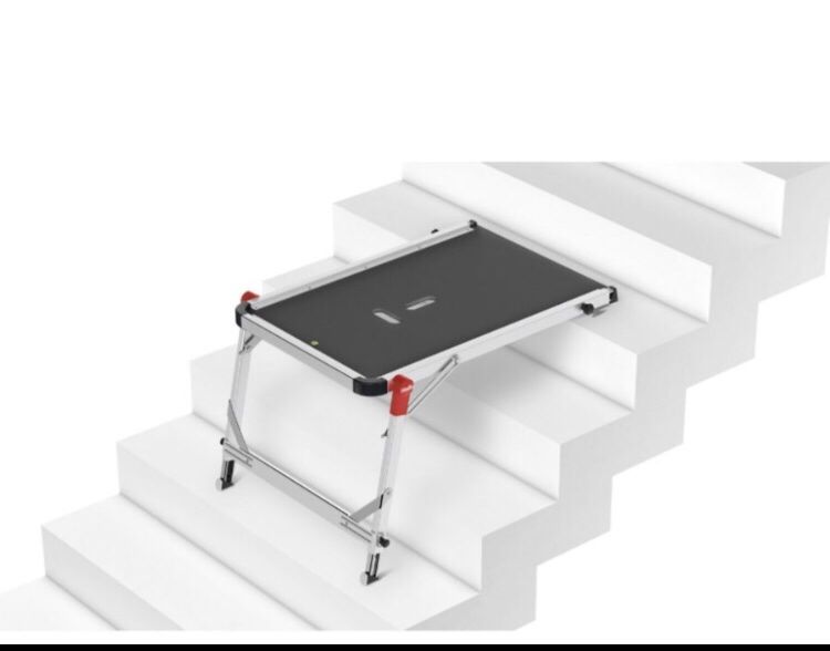 Patamar móvel para escadas