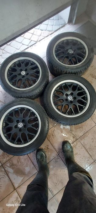 Felgi aluminiowe RS771 VW 17" 5x112/5x100 komplet + opony