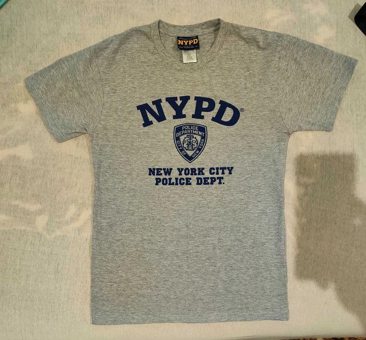 NYPD New York Police Dept. koszulka z krótkim rękawem męska M szara