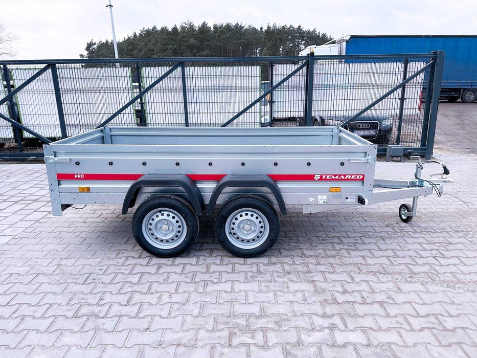 Nowa przyczepka 264 x 126 cm TEMARED PRO 2612/2 dwuosiowa samochodowa