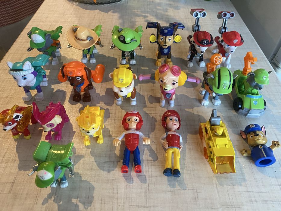 Персонажи игрушки с кнопкой Щенячий патруль