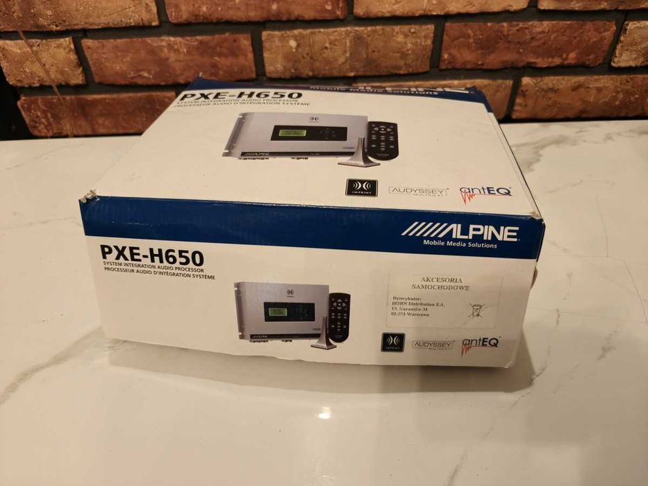 ALPINE PXE-H650 ! Unikatowy proces dźwięku car audio ! Pilot ! Mikrofon.