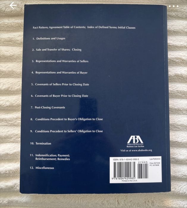 Livro model stock purchase agreement