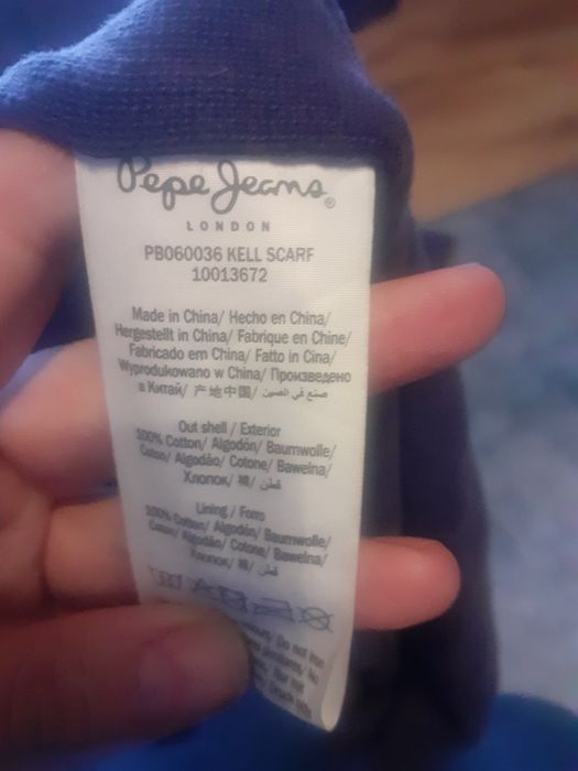 Szalik pepe jeans london tanio okazja