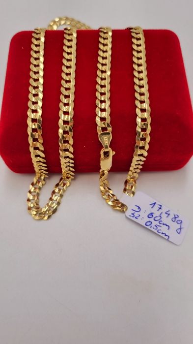 Złoty łańcuszek pancerka 585 14k NOWY