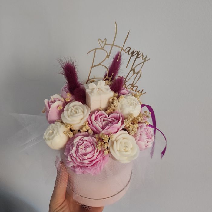 Flowerbox ze świec sojowych