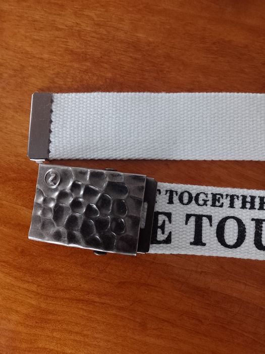 Pasek parciany do spodni biały