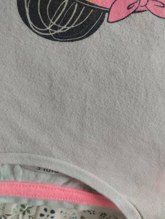 2x bawełniany t-shirt dziewczęcy 116