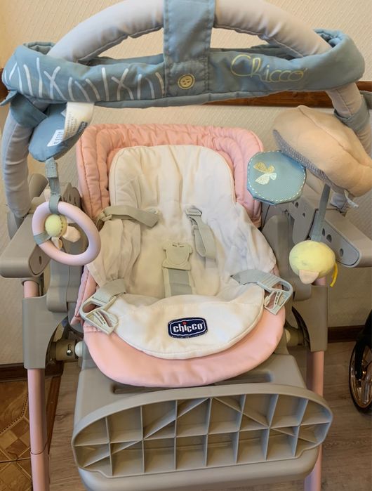 Стульчик для кормления chicco polly magic c 0+