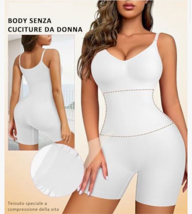Body Damskie Modelujące Wyszczuplające Rozmiar XL/XXL
