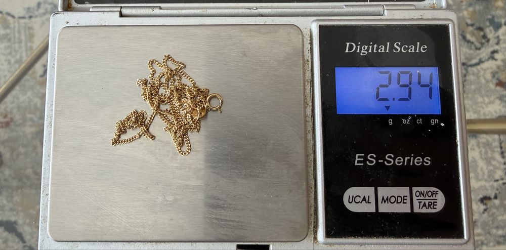 Złoty łańcuszek 585 (14K) | Pancerka | 55 cm | Polska cecha