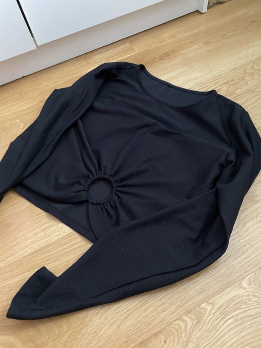 Czarna bluzka top