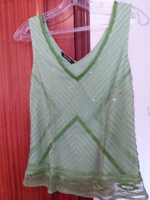 Conjunto de Cerimónia, verde alface, da Tintoretto.