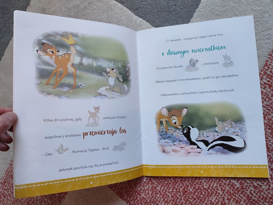 NOWE książki z naklejkami Kubuś Puchatek Bambi