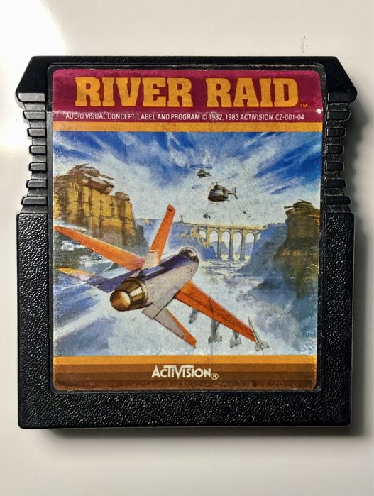 RIVER RAID gra na komputer ATARI XL XE 8-bit kartridż retro UNIKAT !!!