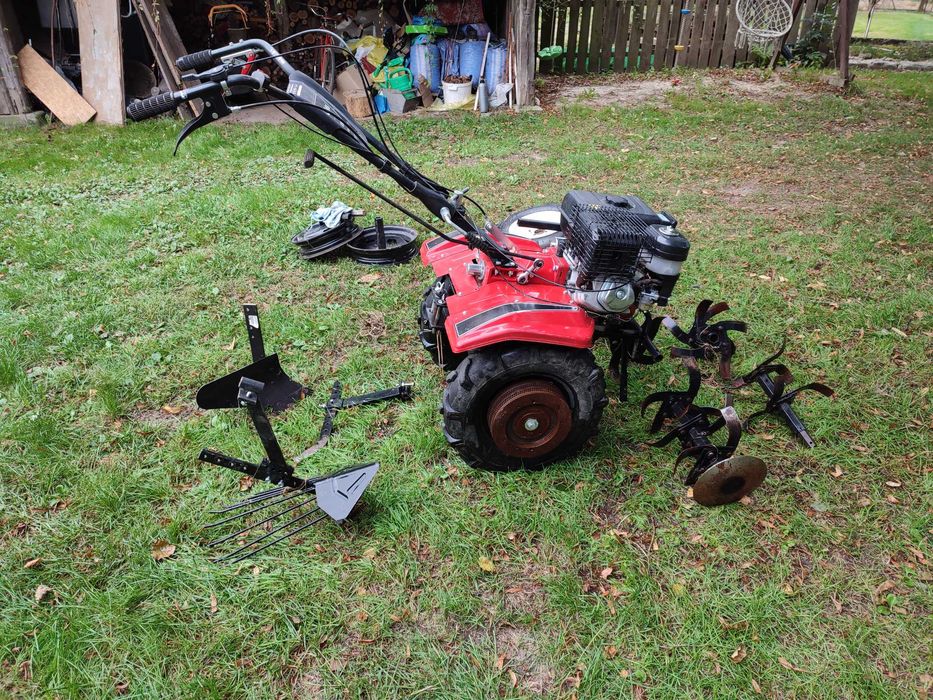 Traktorek Glebogryzarka GL06 + przyczepka + dodatki akcesoria