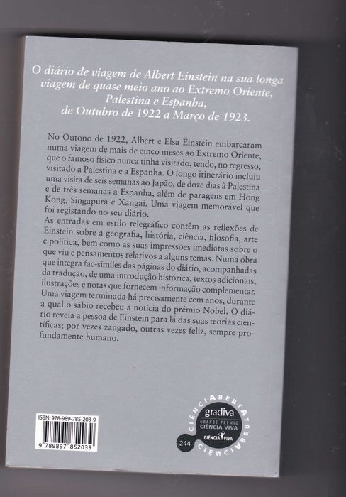 Os diários de viagem de Albert Einsten