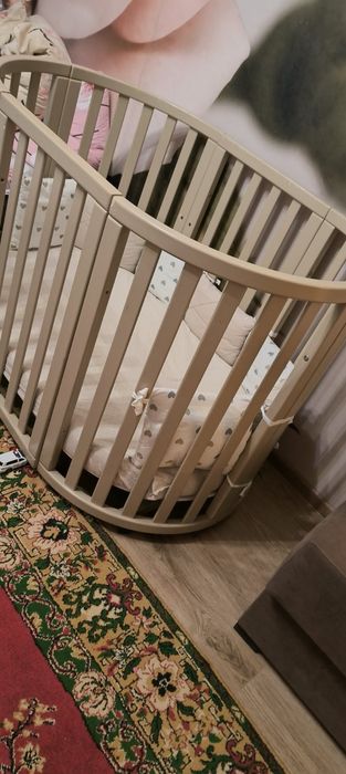 Дитяча кроватка та матрас трансформер Angelo  моко